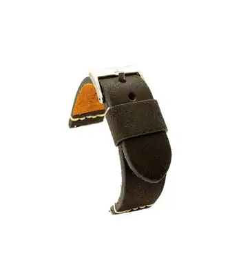 Uhrenarmband Vintage Rindsleder gealtert Handgefertigt Craquelé-Effekt Diloy – neu – Uhren & Schmuck – überwiegend weiß…