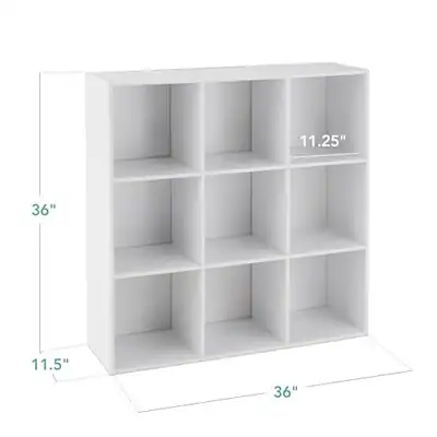 Best Choice Products 9 Würfel Aufbewahrung Organizer, 11 Zoll Regalöffnung, - – neu – Möbel – überwiegend weiß – Foto 1 von 5