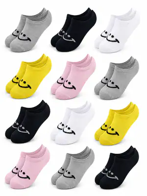 12 Paar Mädchen Socken Füsslinge Sneakersocken Sneaker Sportsocken Kindersocken – neu – Sonstiges – überwiegend weiß – Foto…
