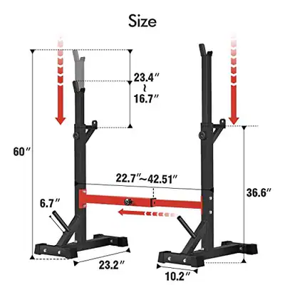 BANGTONG&LI SQUAT RACK STÄNDER, LANGHANTELABLAGE, BANKDRÜCKEN RACK STÄNDER HOME – neu – Sonstiges – überwiegend weiß – Foto…