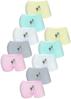 10 Mädchen Pantys Hipster Baumwolle Slips Unterhosen Unterwäsche Panties – neu – Sonstiges – überwiegend weiß – Foto 1 von 5