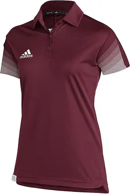 GL7881 adidas Sideline 21 Primeblue Polo Damen Multisport Burgundy/White L – neu – Damenmode – überwiegend weiß – Foto 1…