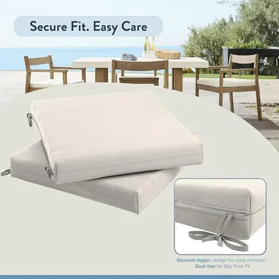 CALIFORNIA SONNENSCHIRM OUTDOOR ERSATZ TERRASSE STUHL AUFLAGE 2ER SET, 18 X - – neu – Möbel – überwiegend weiß – Foto 1 von 4
