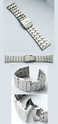 30 mm Edelstahl Uhrenarmband mit Sicherheits-Faltschließe neu – neu – Uhren & Schmuck – überwiegend weiß