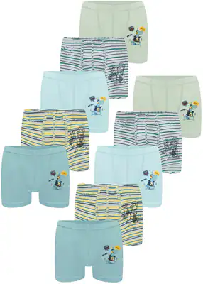 10 Jungen Boxershorts Baumwolle Unterhose Unterwäsche Unterhosen Dinosaurier – neu – Sonstiges – überwiegend weiß – Foto 1…