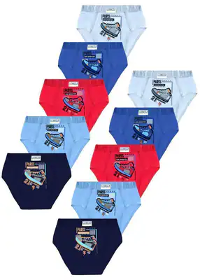 10 Jungen Slips Unterhosen Baumwolle Unterwäsche Unterhosen Boys Kinder Panty – neu – Sonstiges – überwiegend weiß – Foto 1…
