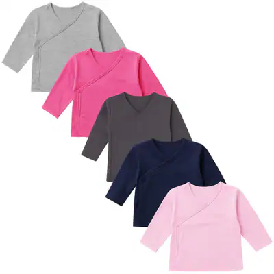 5er Set Mädchen Baby Wickelshirts langarm 100% Baumwolle Neugeborene Kleinkind – neu – Sonstiges – überwiegend weiß – Foto…