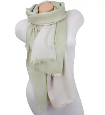Damen XXL Schal Farbverlauf Halstuch Tuch Stola Schultertuch Baumwolle loop rund – neu – Sonstiges – überwiegend weiß…