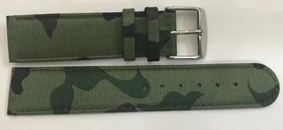 20mm Textil -Neylon Uhrenarmband Bundeswehr Design grün Stahl Schliesse – neu – Uhren & Schmuck