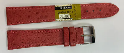 16-18-20-22 mm Uhren-Lederarmband Diloy-Delux fein Echt Frosch Bordeaux-Rot – neu – Uhren & Schmuck – Foto 1 von 4