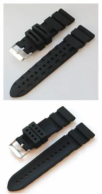 22mm Uhrenarmband Silikonband Sharkdesign grau oder schwarz 18,5 cm – neu – Uhren & Schmuck – Foto 1 von 4