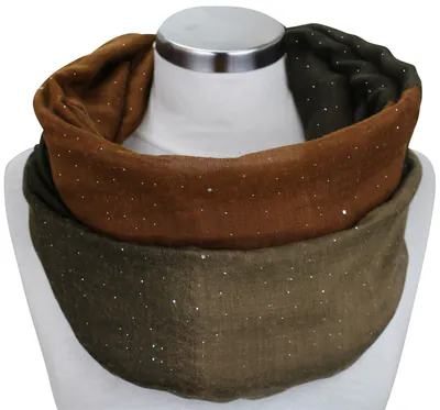 DAMEN LUXUS Glitzer Farbverlauf SCHAL SCHLAUCH Schlauchschal Loopschal Rundschal – neu – Sonstiges – überwiegend weiß…