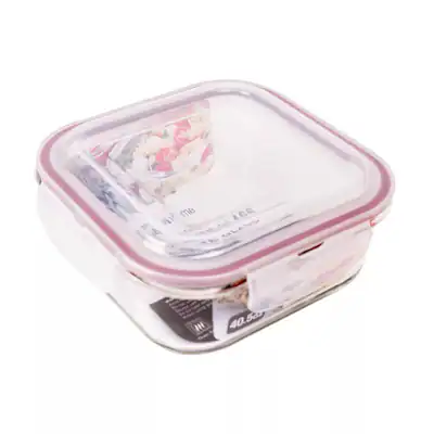 LEXIHOME LEXI HOME QUADRATISCHER MEAL PREP BEHÄLTER MIT ROTEM DECKEL - OFENFEST – neu – Möbel – Foto 1 von 2