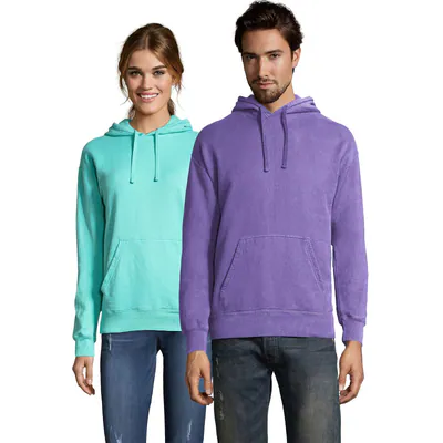 GDH450 Hanes Comfortwash Garment Dyed Fleece Hoodie – neu – Herrenmode – überwiegend weiß – Foto 1 von 3