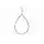 THE SAK DAMEN OPEN TEARDROP OHRHÄNGER ONE SIZE - SILBER – neu – Uhren & Schmuck – Foto 1 von 4