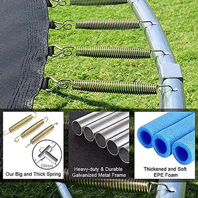LIVAVEGE TRAMPOLINE 10FT TRAMPOLIN MIT SICHERHEITSGEHEGE NETZ & - BLAU/SCHWARZ – gebraucht, gut – Sonstiges – Foto 1 von 5