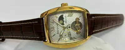 Automatik Herrenuhr Rover & Lakes Edelstahl vergoldet mit Tag/Nacht-Anzeige – neu – Uhren & Schmuck – Foto 1 von 5