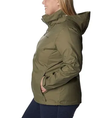 COLUMBIA WOMEN’S SWITCHBACK IV JACKET - SIZE: WOMEN S - Stone Green – neu – Damenmode – überwiegend weiß – Foto 1 von 5