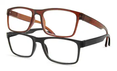 M+ MACK MIT BLAULICHT OPTISCHE FARBLESEBRILLE, 2 PAAR (SCHWARZ & BRAUN) – neu – Sonstiges