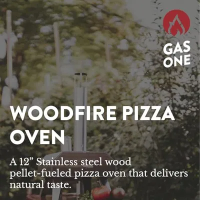 GAS ONE PIZZAOFEN OUTDOOR - 12 ZOLL HOLZPELLET TRAGBAR - EDELSTAHL – neu – Sonstiges – überwiegend schwarz – Foto 1 von 5