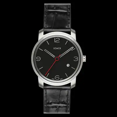 XEMEX PICCADILLY Quarz Herrenuhr Ref. 880.04 3 Edelstahl Datum Swiss made – neu – Uhren & Schmuck – überwiegend schwarz…
