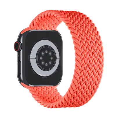 APPLE WATCH GEFLOCHTENES SOLO LOOP BAND 44MM, GRÖSSE 10 - ELECTRIC ORANGE – neu – Sonstiges – Foto 1 von 4