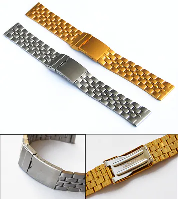 20 mm EDELSTAHL UHREN ARMBAND IN IPG- GOLD PLATTIERT NEU – neu – Uhren & Schmuck