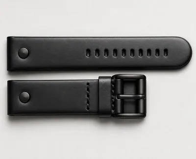 20 mm Aviator Professional Echt Leder Uhrenarmband Schwarz genietet – neu – Uhren & Schmuck – Foto 1 von 3