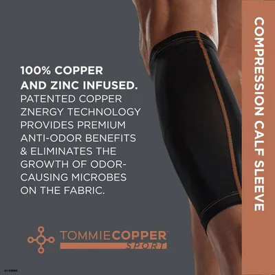 TOMMIE COPPER SPORT KOMPRESSION WADENÄRMEL GR. L/XL - SCHWARZ – gebraucht, gut – Sonstiges – Foto 1 von 4
