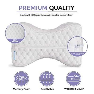WAVVE MEMORY FOAM BEINKISSEN - WEISS – neu – Möbel – Foto 1 von 5