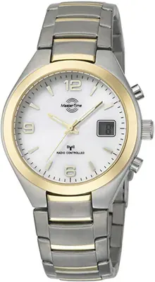 Funkuhr Herrenuhr Master Time Zahlen arabisch Bi-Color 41mm MTGS-10328-12M Stahl – neu – Uhren & Schmuck – überwiegend weiß…
