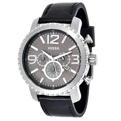 FOSSIL Flight Chronograph BQ1175 Edelstahl Lederband Datum mit Box & Papiere – gebraucht, wie neu – Uhren & Schmuck…