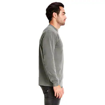 NEXT LEVEL APPAREL Next Level Langarmshirt Rundhalsausschnitt für Erwachsene – neu – Herrenmode – überwiegend weiß – Foto 1…
