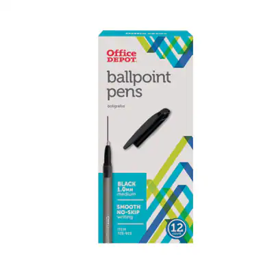 OFFICE DEPOT® MARKE GETÖNTE KUGELSCHREIBER STIFT, MITTLERE SPITZE, 1,0 MM, - – neu – Sonstiges – überwiegend weiß – Foto 1…