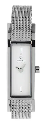 schmale OBAKU Damenuhr Edelstahl mit Milanaise Armband V159LXCIMC 14mm – gebraucht, wie neu – Uhren & Schmuck – überwiegend…