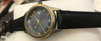 OSCO Titan Damenuhr azurblaues Zifferblatt mit Lederband schlicht, gut Lesbar – gebraucht, wie neu – Uhren & Schmuck – Foto…