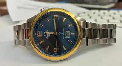 Funkuhr Herrenuhr Master Time 41mmMTGS-10844-32M Bi-Color Blaues Zifferblatt – neu – Uhren & Schmuck – Foto 1 von 3