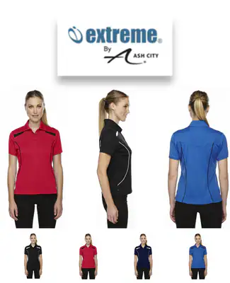 Ash City Extreme Tempo Damen Performance Poloshirt 75112 – neu – Damenmode – überwiegend weiß – Foto 1 von 2