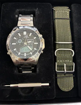 Funk-Solar Herrenuhr Meister Anker 16601 Edelstahl Weltzeit Stoppuhr 50 Jahre Ju – neu – Uhren & Schmuck – überwiegend…
