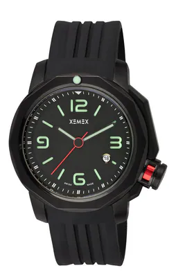 XEMEX Herrenuhr X-TIDE Swiss made Designer Edelstahl komplett schwarz 22401.02 – neu – Uhren & Schmuck
