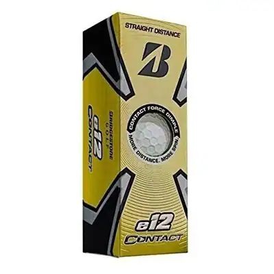 BRIDGESTONE E12 CONTACT SOFT GOLFBÄLLE (WEISS, 3ER STÜCK) 1 HÜLLE 2023 NEU - – neu – Sonstiges