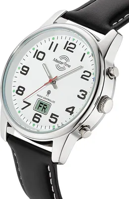 Funkuhr Herrenuhr MasterTime MTGA-10814-12L Basic weiß 41mm gut lesbar – neu – Uhren & Schmuck – Foto 1 von 3