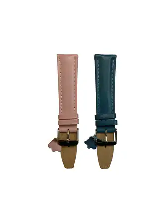 20 mm Echt Leder Uhren-Armbänder Diloy in Rosa und Blau – neu – Uhren & Schmuck – Foto 1 von 3