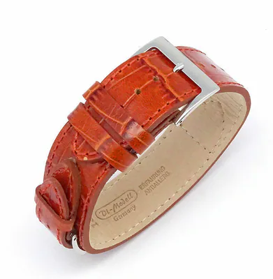 Flieger Echt Leder Uhrenarmband von Di-modell Germany 18mm Durchzugband – neu – Uhren & Schmuck – überwiegend weiß – Foto 1…