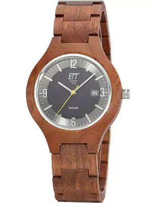 Solaruhr Herrenuhr ETT Solar Drive 3Bar OSOYOOS WOOD EGW-12123-22SET Datum – neu – Uhren & Schmuck – überwiegend weiß…