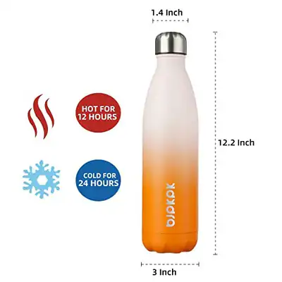 BJPKPK 25 OZ ISOLIERTE EDELSTAHL WASSERFLASCHEN, SPORT WASSERFLASCHEN - – neu – Möbel – überwiegend weiß – Foto 1 von 5