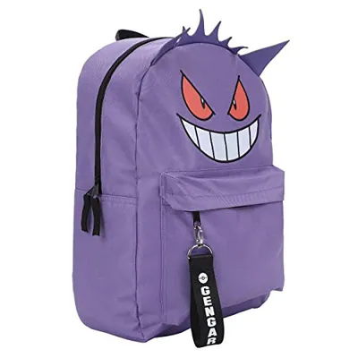 Bioworld Pokemon Gengar Charakter 16" Erwachsene Rucksack mit klobigem Gurtband – neu – Taschen & Accessoires – überwiegend…
