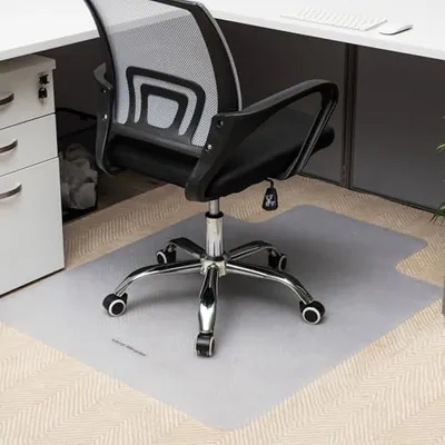 MIND READER BÜROSTUHLMATTE FÜR TEPPICH, UNTER SCHREIBTISCHSCHUTZ, TEPPICH - KLAR – neu – Möbel – überwiegend silber – Foto…