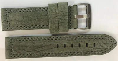 22 mm Leder Uhrenarmband Canyon wasserfest stabil olivgrün - graugrün – neu – Uhren & Schmuck – Foto 1 von 3