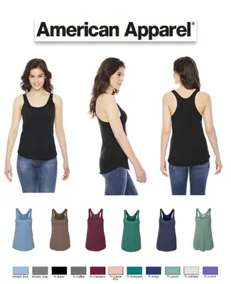 TR308W American Apparel Damen Triblend Racerback Tank American Apparel – neu – Damenmode – überwiegend weiß – Foto 1 von 2